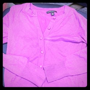 Sweater Weather Purple Cardigan Banana Republic